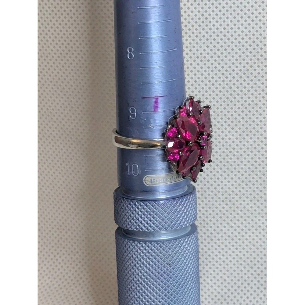 Lab Created Ruby Cocktail Ring - Size 9.5 - image 6